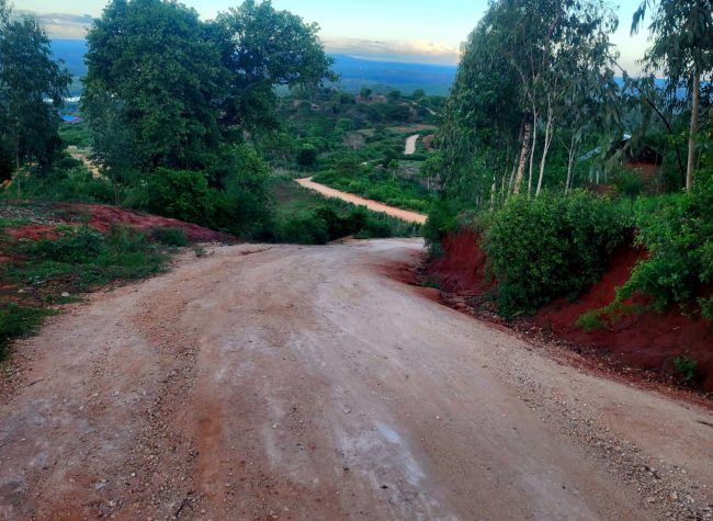 Section of the marathon route.